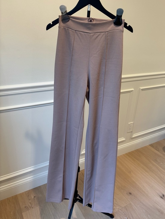 Fashion Nova Pants - Fashion Nova High-Rise Wide-Leg Pants in Dusty Mauve